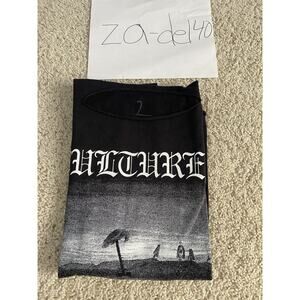 YZY Kanye West Vultures Album Black Long Sleeve T-shirt Size 2 (M/L) New